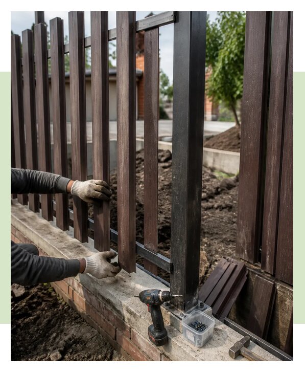 Ремонт забора под ключ с выездом мастеров оперативно в Великих Луке